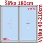 Dvoukdl Okna FIX + FIX - ka 180cm